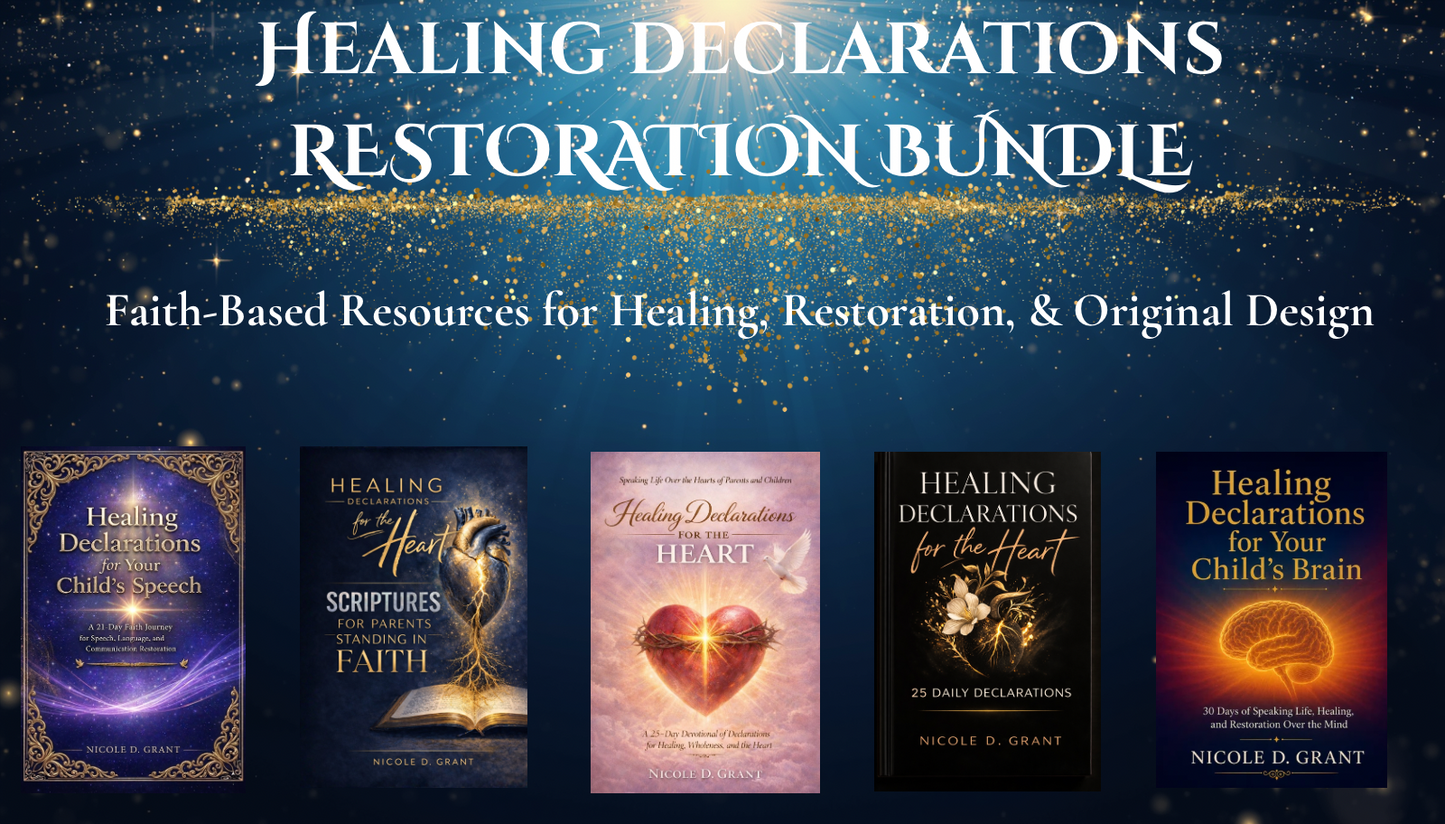 Healing Declarations Restoration Bundle (5 Digital Books)