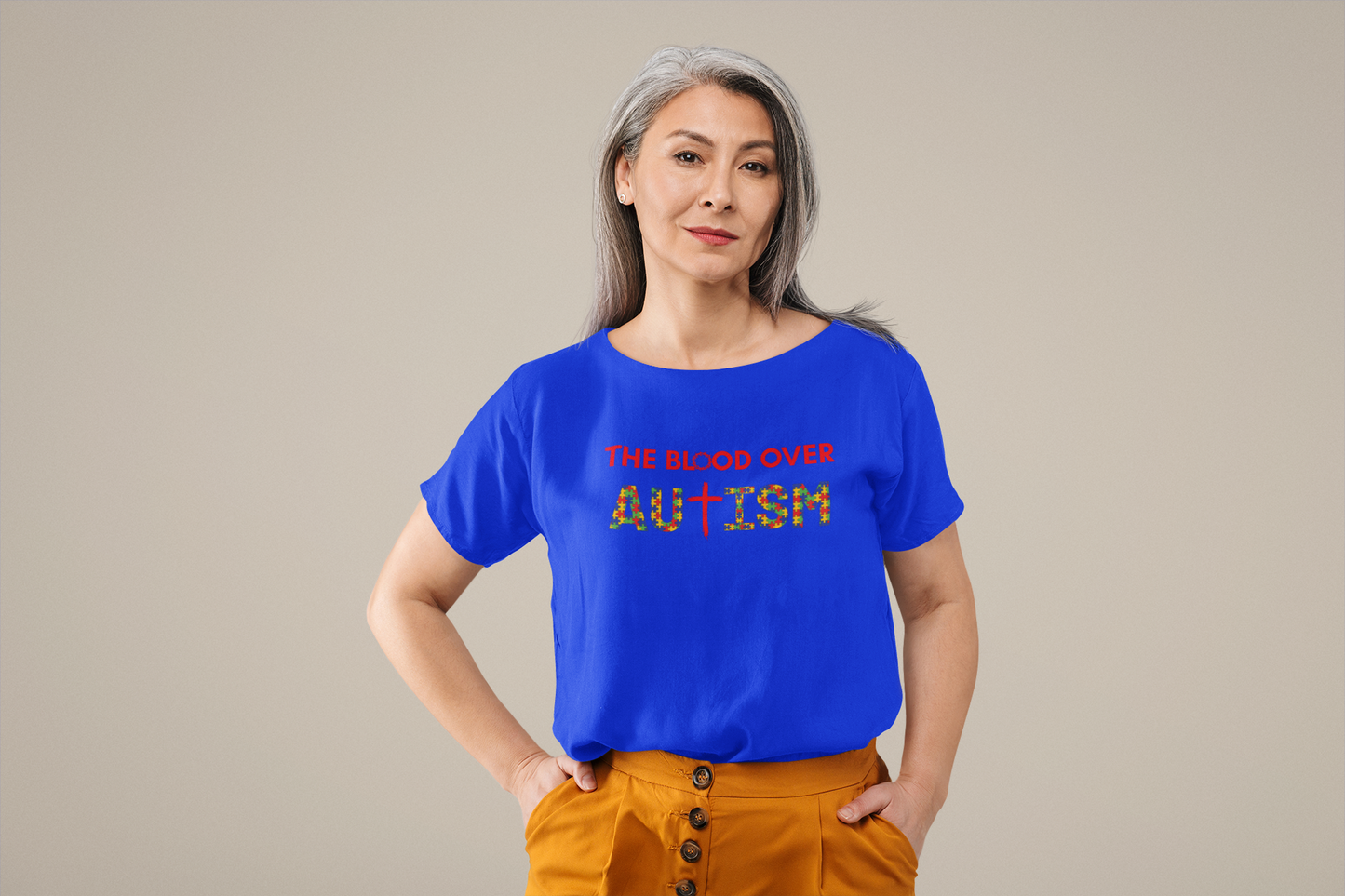 The Blood Over Autism™ Puzzle Piece T-Shirt