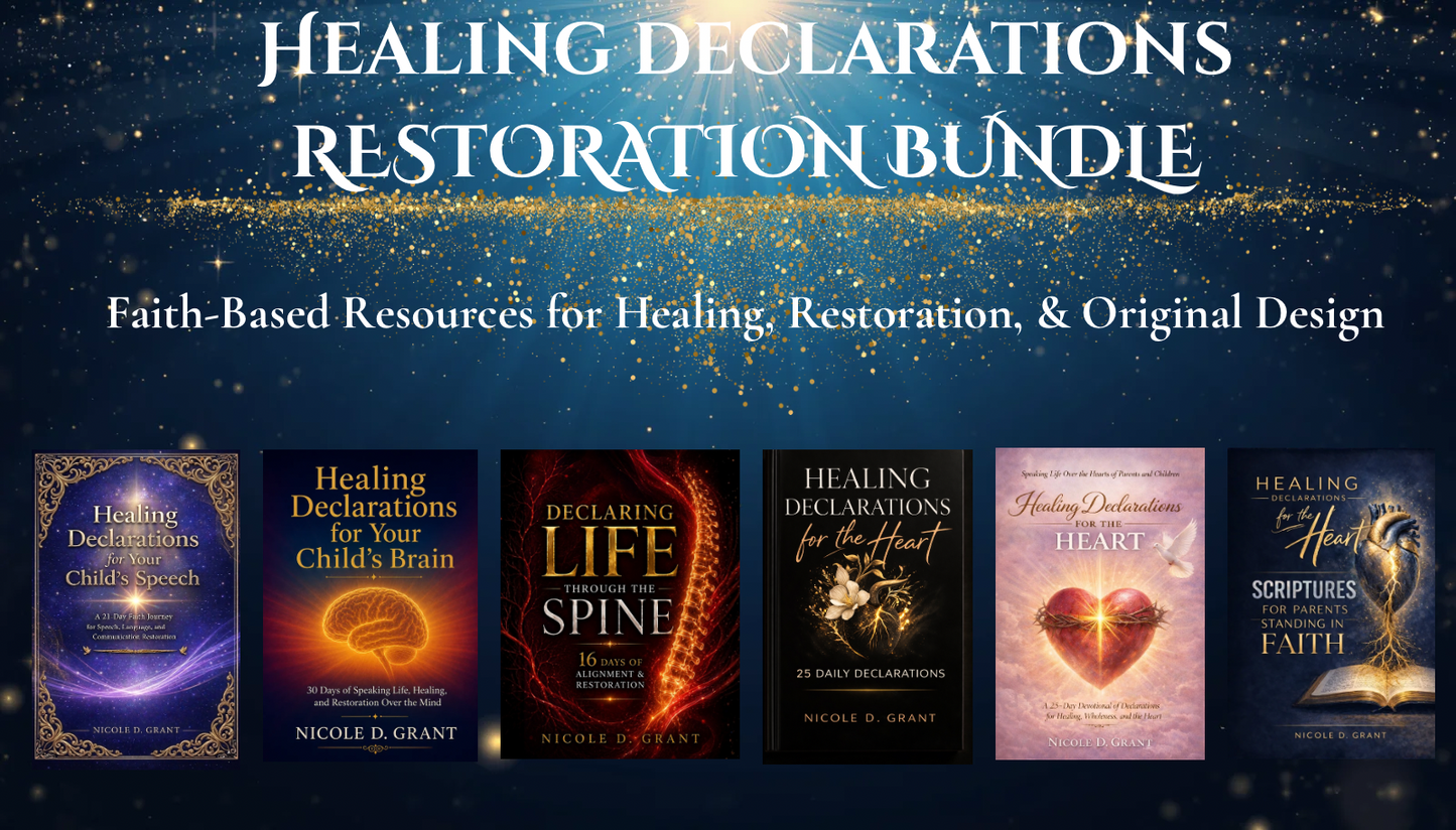 Healing Declarations Restoration Bundle (6 Digital Books)